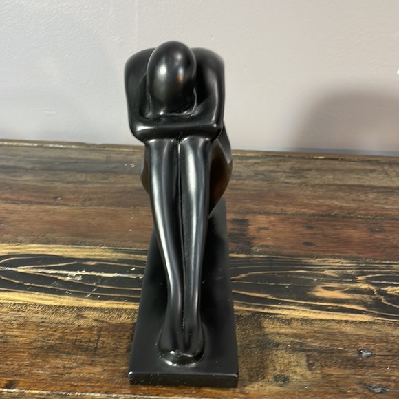 Woman figurine heavy stone piece - likely soapstone - Picture 3 of 15